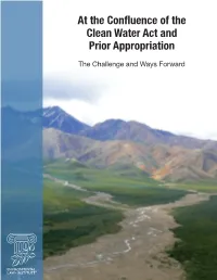 At the Confluence of the Clean Water Act and Prior Appropriation