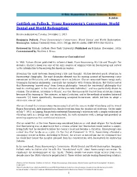 Gottlieb on Pollock, 'Franz Rosenzweig's Conversions: World Denial and World Redemption'