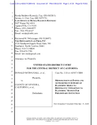 Plaintiffs' Reply to Defendants' Opposition to Plaintiffs' Motion For