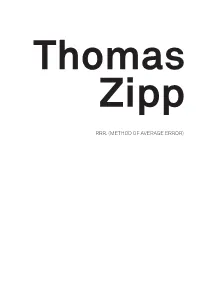RRR. (METHOD of AVERAGE ERROR) Thomas Zipp