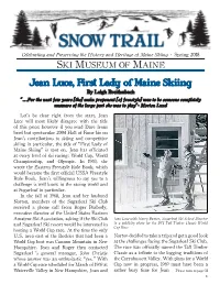 2018 Spring Snow Trail