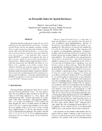 An Extensible Index for Spatial Databases