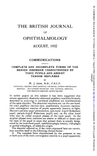 Complete and Incomplete Forms of the Benign Disorder Characterised By