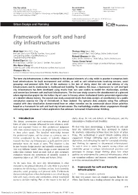 Framework for Soft and Hard City Infrastructures