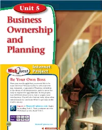 Chapter 16: Types of Business Ownership