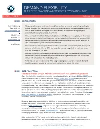 Demand Flexibility