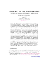 Exploring NIST LWC/PQC Synergy with R5sneik How SNEIK 1.1 Algorithms Were Designed to Support Round5