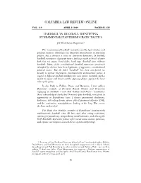 Hardball Vs. Beanball: Identifying Fundamentally Antidemocratic Tactics