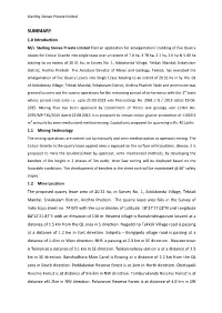 SUMMARY 1.0 Introduction M/S