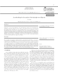 A Methodology for the Analysis of the Rayleigh-Wave Ellipticity