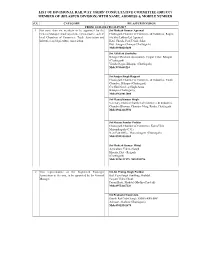 Bilaspur Division) with Name, Address & Mobile Number