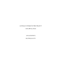 Glendale Hydroelectric Project Lihi Application Attachment B Water Quality