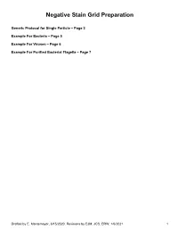 Negative Stain Grid Preparation