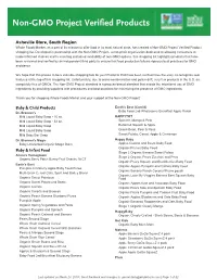 Non-GMO Project Verified Products