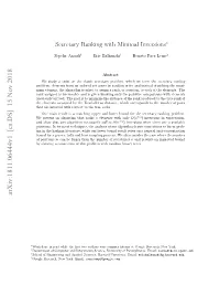 Secretary Ranking with Minimal Inversions