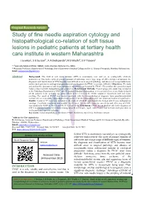 Study of Fine Needle Aspiration Cytology and Histopathological Co