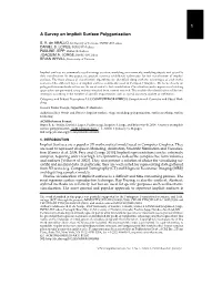 1 a Survey on Implicit Surface Polygonization