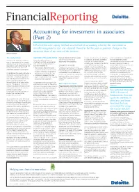 Accounting for Investment in Associates (Part 2)