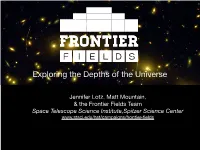Exploring the Depths of the Universe