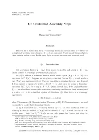 On Controlled Assembly Maps