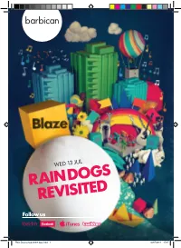 Rain Dogs Programme 4Pp.Indd