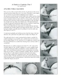 A Guide to Cymbals, Part 3 Dr