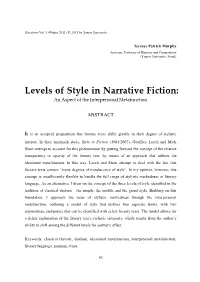 Levels of Style in Narrative Fiction: an Aspect of the Interpersonal Metafunction