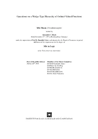 Operations on a Wadge-Type Hierarchy of Ordinal-Valued Functions