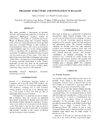 Prosodic Structure and Intonation in Koasati