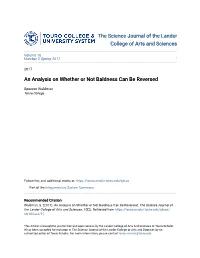 An Analysis on Whether Or Not Baldness Can Be Reversed