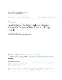 Inculturation of the Liturgy in Local Churches: Case of the Diocese of Saint Thomas, U.S