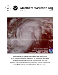 Mariners Weather Log