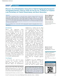 Thoracic Duct Embolization Using Direct Hybrid Angiography