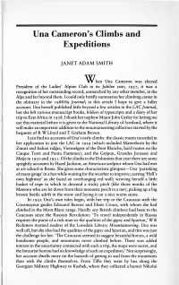 Una Cameron's Climbs and Expeditions ]Anet