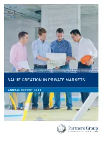 Value Creation in Private Markets Assessing Underlying Companies Annual Report 2013 in a Secondary Transaction