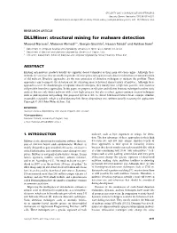 Dllminer: Structural Mining for Malware Detection Masoud Narouei1, Mansour Ahmadi2 *, Giorgio Giacinto2, Hassan Takabi1 Andashkansami3