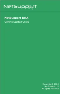 Netsupport DNA Getting Started Guide