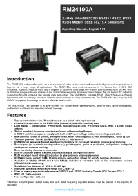 Radio Modem RM24100A