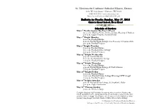 Bulletin160501 Pascha
