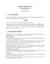 Harvard Physics Circle 1 Core Principles 2 Conceptual Problems