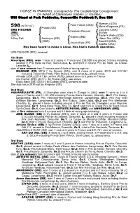 HORSE in TRAINING, Consigned by the Castlebridge Consignment on Behalf of Clarehaven Stables (J
