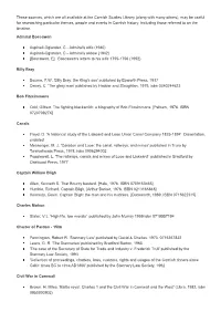These Sources, Which Are All Available at the Cornish