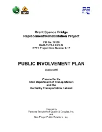 Brent Spence Bridge Replacement/Rehabilitation Project