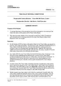 Cabinet Report
