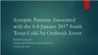 Cold Air Outbreak Event