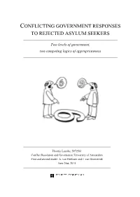 Conflicting Government Responses to Rejected Asylum Seekers