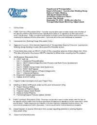 Department of Transportation Board of Directors
