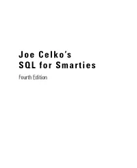Joe Celko's SQL for Smarties