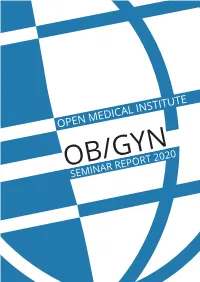Ob/Gyn20 Seminar Report 20