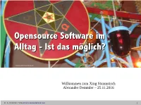 Opensource Software Im Alltag